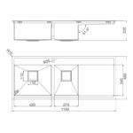 ban ve ky thuat chau rua bat inox malloca ms 6306t