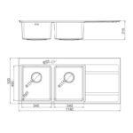 ban ve ky thuat chau rua bat inox malloca ms 7818