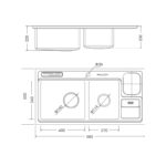 ban ve ky thuat chau rua bat inox malloca ms 8804