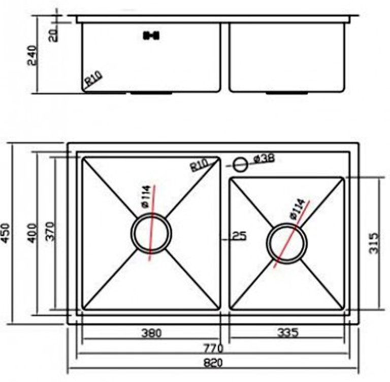 ban ve ky thuat chau rua bat inox roslerer rl04 688 nano lech duong ban 2 ho