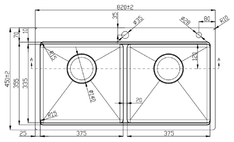 ban ve ky thuat chau rua bat inox roslerer rl04 8245 new lech duong ban 2 ho