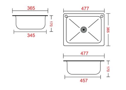 ban ve ky thuat chau rua bat inox son ha 1h447s 1 ho