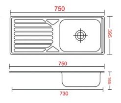 ban ve ky thuat chau rua bat inox son ha s79 1 ho 1 ban