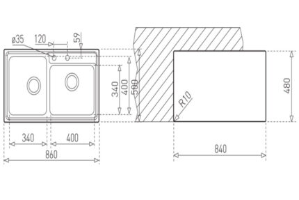 ban ve ky thuat chau rua bat inox teka stage 2b duong ban 2 ho