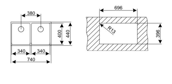 ban ve ky thuat chau rua bat teka be linea r15 2b 740