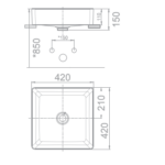 ban ve ky thuat chau rua mat lavabo american standard wp f411 dat ban