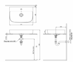 ban ve ky thuat chau rua mat lavabo inax al 632v dat ban