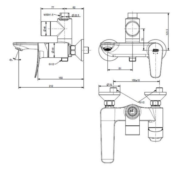 ban ve ky thuat cu tron sen cay american standard wf 0972 dong milano