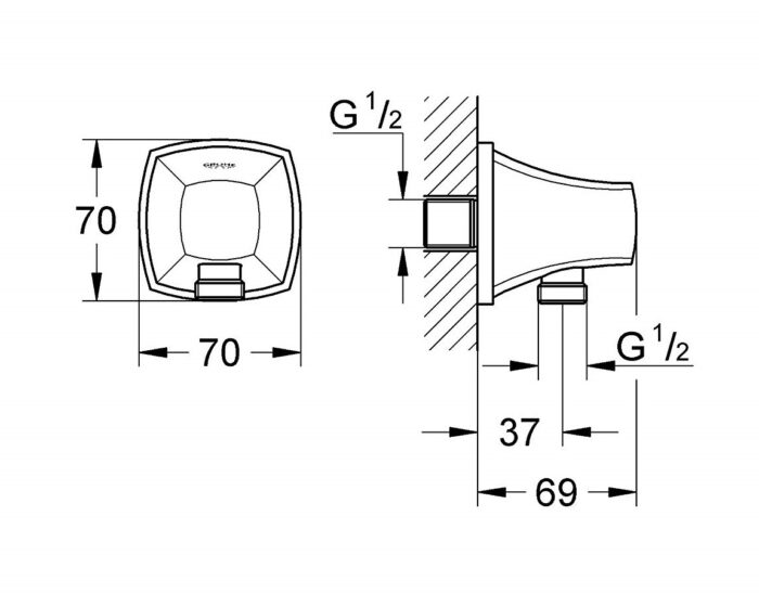 ban ve ky thuat dau ra nuoc grohe 27970igo grandera