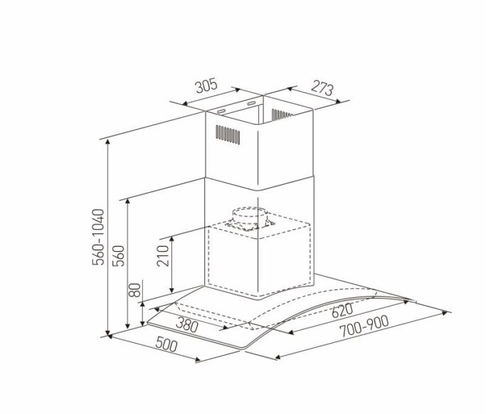 ban ve ky thuat may hut mui arber ab700l