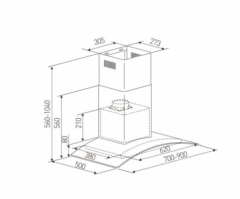 ban ve ky thuat may hut mui arber ab700l