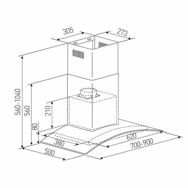 ban ve ky thuat may hut mui arber ab700n 2