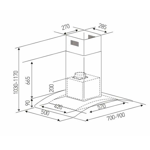 ban ve ky thuat may hut mui arber ab701sl