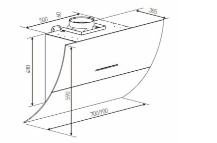 ban ve ky thuat may hut mui arber ab900z 90cm kinh vat