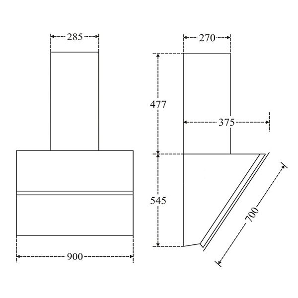 ban ve ky thuat may hut mui canzy cz 70ea luxury