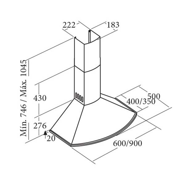 ban ve ky thuat may hut mui cata clasica wh 600
