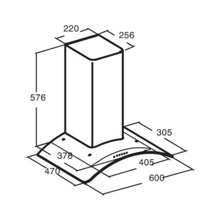 ban ve ky thuat may hut mui cata cn glass 600