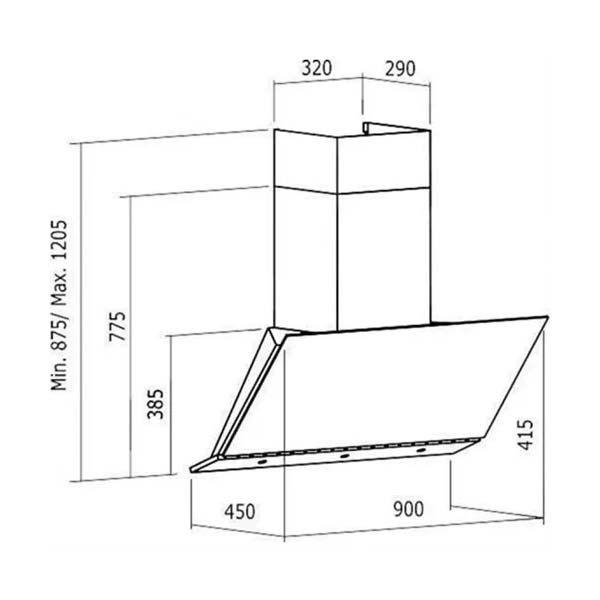 ban ve ky thuat may hut mui cata dalia bk 900