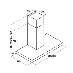 ban ve ky thuat may hut mui cata midas wh 900