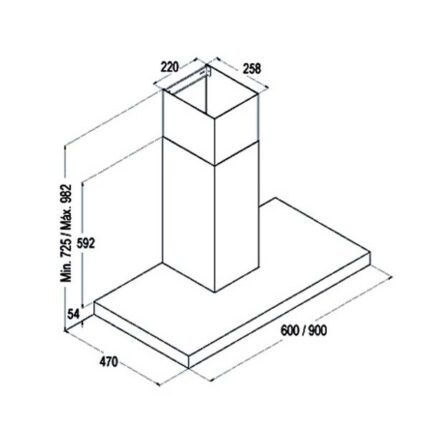 ban ve ky thuat may hut mui cata midas wh 900