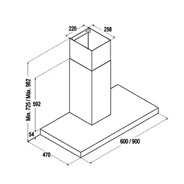 ban ve ky thuat may hut mui cata midas wh 900