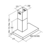 ban ve ky thuat may hut mui cata midas xgbk 600