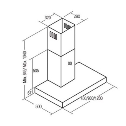 ban ve ky thuat may hut mui cata selene 600