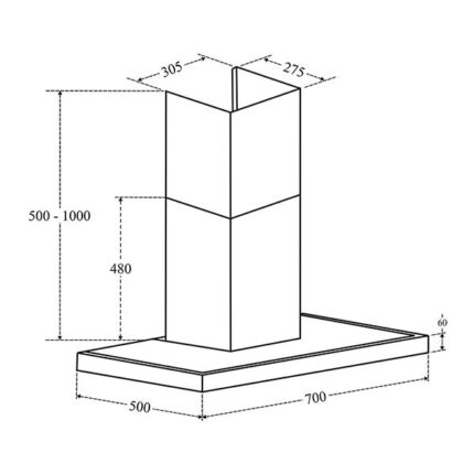 ban ve ky thuat may hut mui fandi fd fl70a