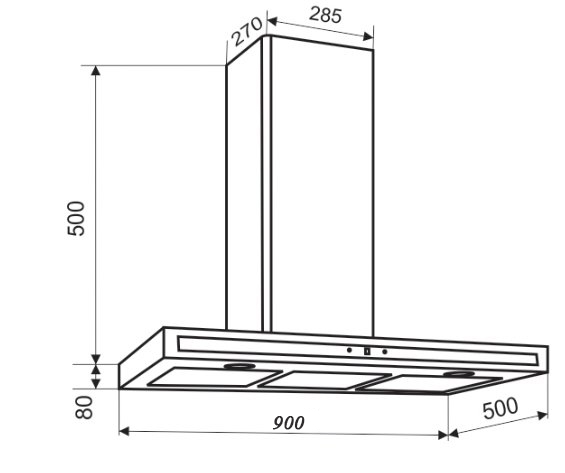 ban ve ky thuat may hut mui faster quattro lux sm 90sl