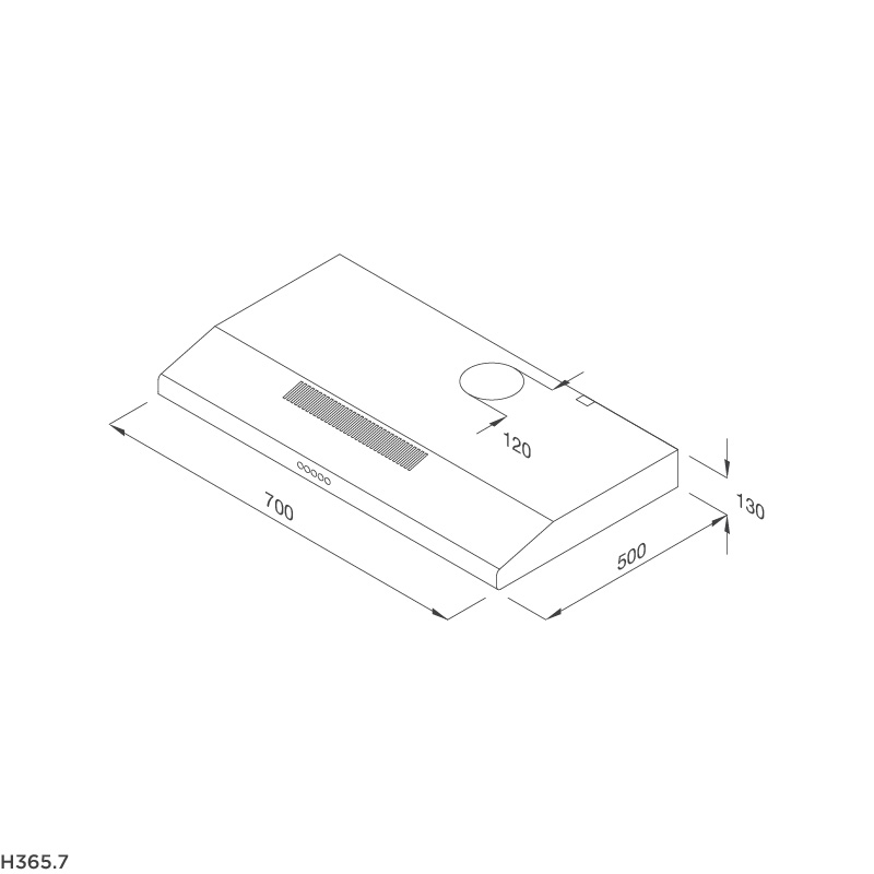 Bản Vẽ Kỹ Thuật Máy Hút Mùi Malloca H365.7