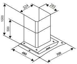 ban ve ky thuat may hut mui sevilla sv 328 70cm kinh cong