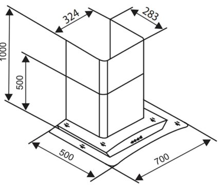 ban ve ky thuat may hut mui sevilla sv 527 70cm kinh cong