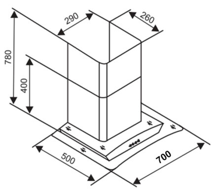 ban ve ky thuat may hut mui sevilla sv 570 70cm kinh cong