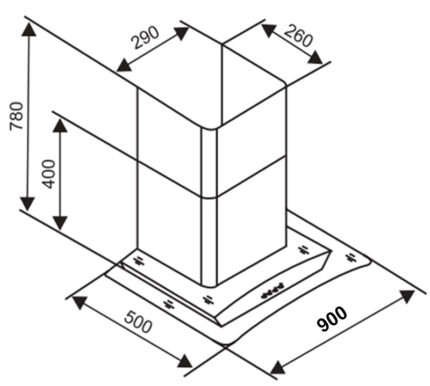 ban ve ky thuat may hut mui sevilla sv 590 90cm kinh cong