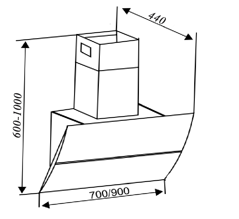 ban ve ky thuat may hut mui sevilla sv 70 k1