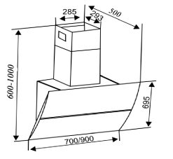 ban ve ky thuat may hut mui sevilla sv 90 k3