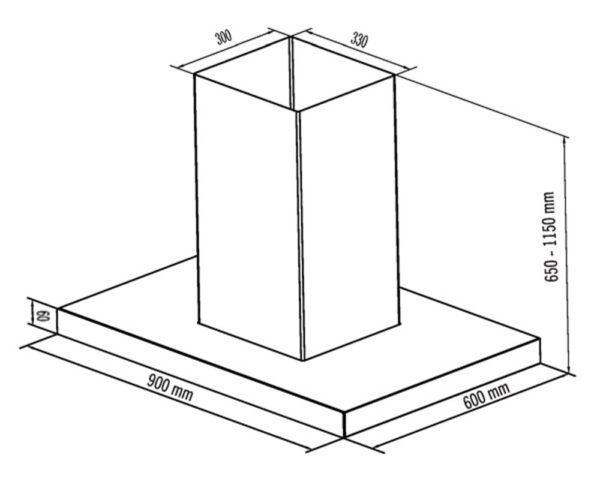 ban ve ky thuat may hut mui sevilla sv dl33k 90cm doc lap