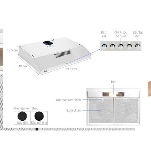 Bản Vẽ Kỹ Thuật Máy Hút Mùi Teka CLA 72KOOS