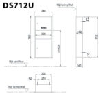 ban ve ky thuat may say tay toto ds712u hai mat