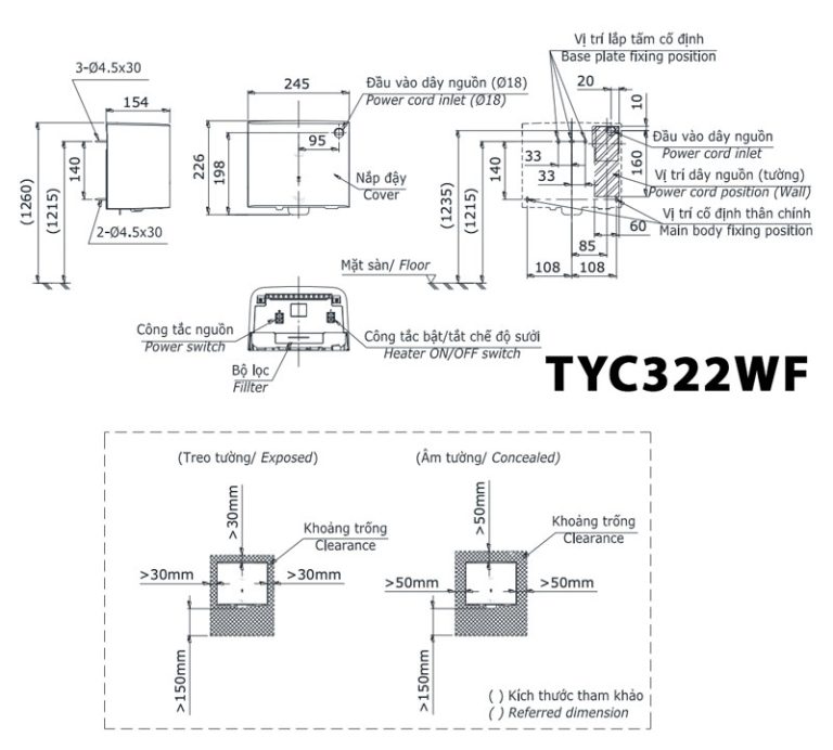 ban ve ky thuat may say tay toto tyc322wf