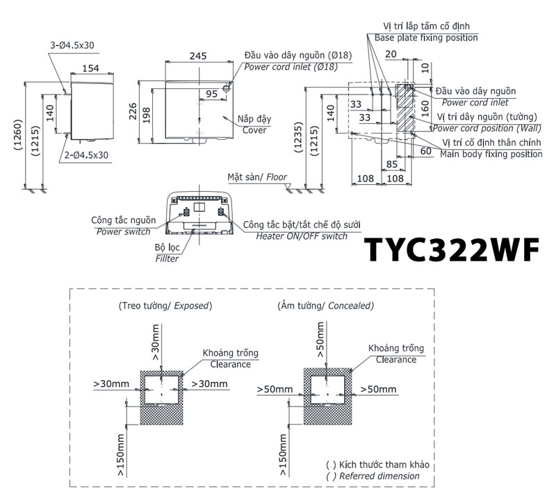 ban ve ky thuat may say tay toto tyc322wf