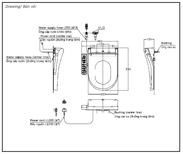 ban ve ky thuat nap rua dien tu toto tcf33320gaa