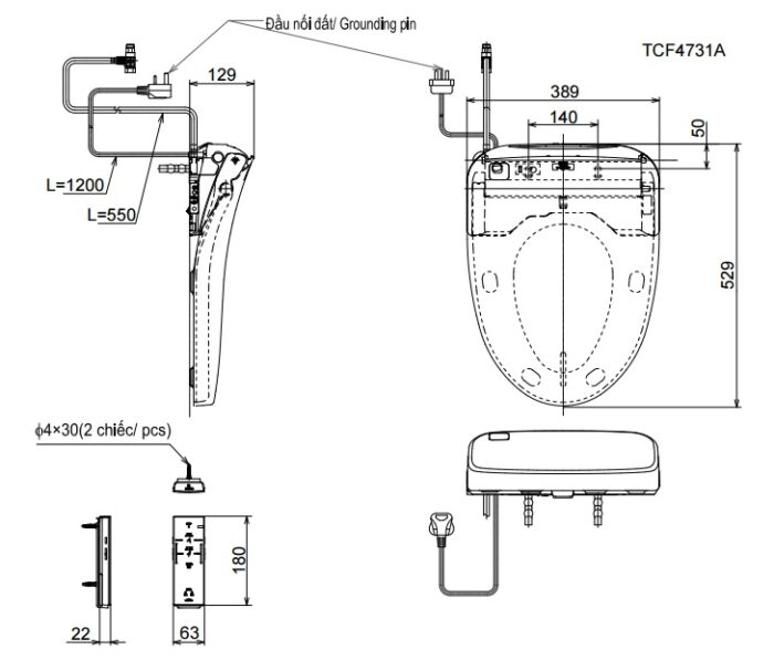 ban ve ky thuat nap rua thong minh toto tcf4731a