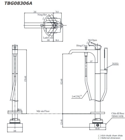 ban ve ky thuat sen tam dat san toto tbg08306a tbn01105b