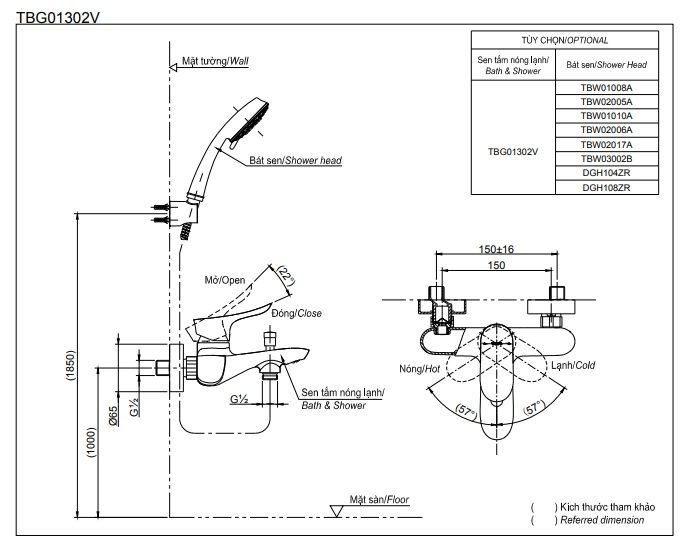 ban ve ky thuat sen tam tbg01302v tbw01010a toto nong lanh