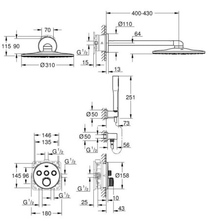 ban ve ky thuat sen tam thong minh am tuong grohe smartcontrol 34705000