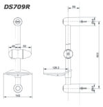 ban ve ky thuat thanh truot sen tam toto ds709r