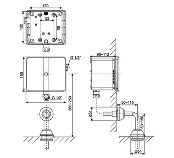 ban ve ky thuat van xa tieu cam ung american standard wf 8614 am tuong dung dien 2