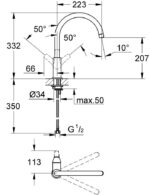 ban ve ky thuat voi bep grohe bauflow 31230000