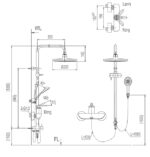 ban ve ky thuat voi cay sen tam inax bfv 41s